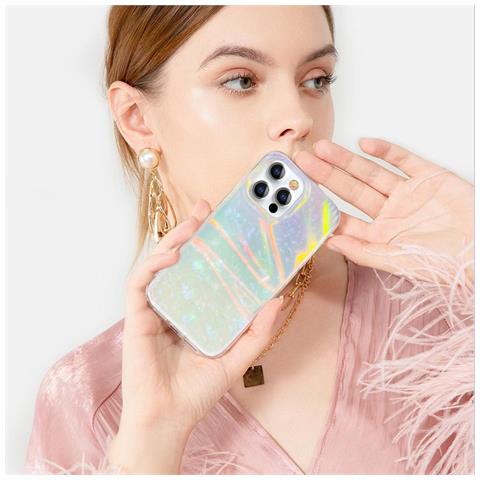Kingxbar Shell Series Elegante Custodia Per Iphone 13 Pro Pearl-mint - Foto 2