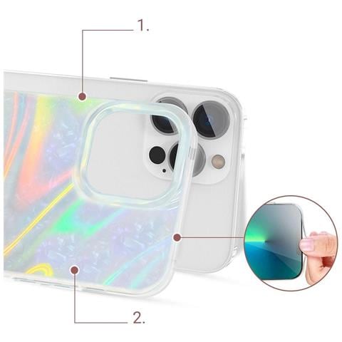 Kingxbar Shell Series Elegante Custodia Per Iphone 13 Pro Pearl-mint - Foto 6