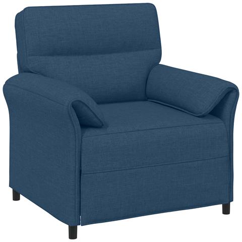 Set di divani 2 pz Blu Tessuto - Foto 9