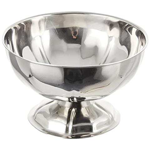 67002 - Coppetta bassa per gelato in acciaio inox 9x12cm - Foto 1