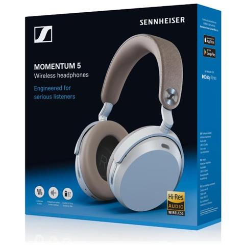 Cuffie MOMENTUM 5 Circumaurali Wireless Bluetooth - Bianco Panna - Foto 4