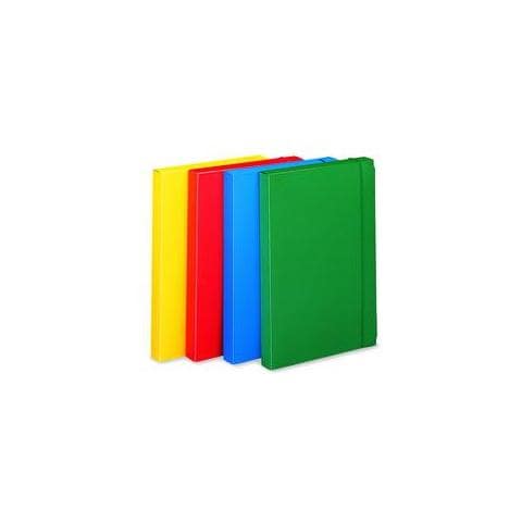 confezione da 10 pezzi - cartellina progetto 3 u140 rosso c / elastico 24x35 dorso 3 - Foto 1