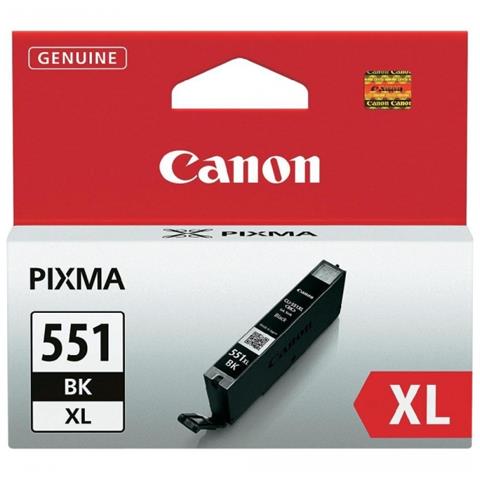 CLI-551XL BK Cartuccia Ink Originale Nera per Canon PIXMa MG6350 Capacità 4425 Pagine - Foto 2