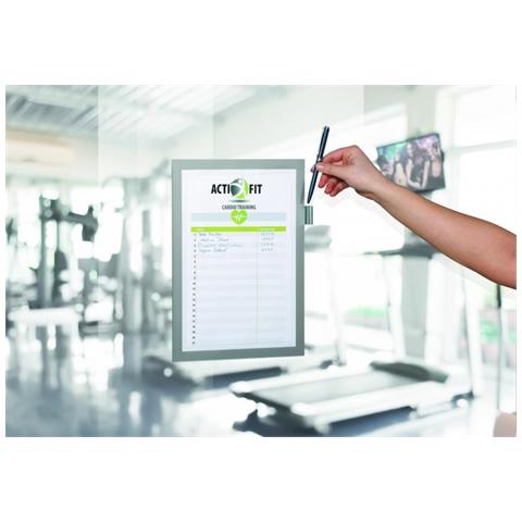 cornice magnetica duraframe note a4 21x29,7cm argento - Foto 6