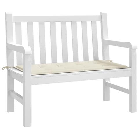 Cuscino per Panca da Giardino Crema 100x50x4 cm - Foto 6