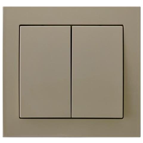Fare Doppiù Clic Su Grande Pulsante Interruttore Della Luce Interna piùstra A Muro Beige - Foto 1