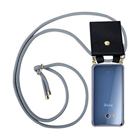 Cadorabo Catena Di Telefoni Cellulari Compatibile Con Htc Ocean / U11 In Grigio Argento - Coperchio Protettivo In Silicone Con Anelli D'oro, Cinturino In Corda E Custodia Staccabile - Foto 1