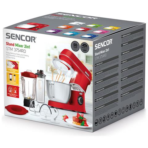 STM 3754RD-EUE3 Sbattitore con base 1000 W Rosso - Foto 22