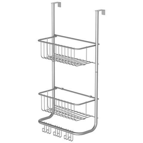 Scaffale a Parete Argento Opaco 30,5x13x62 cm - Foto 1