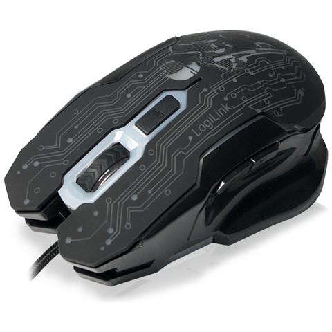 ID0137 USB Ottico 2400DPI Ambidestro Nero mouse - Foto 2