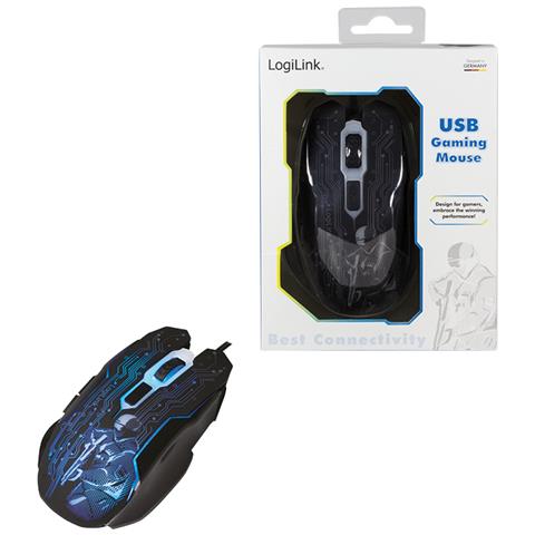 ID0137 USB Ottico 2400DPI Ambidestro Nero mouse - Foto 16