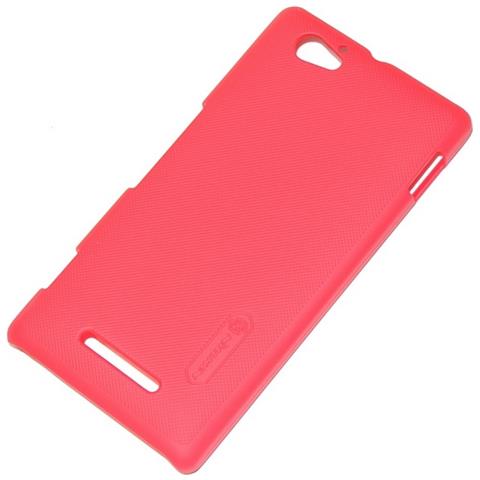 Nillkin Custodia Frosted Shell Posteriore Rigida Antiscivolo Sony Xperia M C1904 - C1905 Red - Foto 1