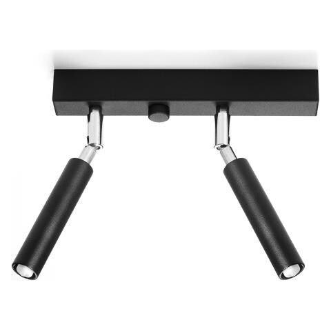 Applique Da Soffitto Eyetech 2 Sollux Nero 250x230x30 Mm Acciaio - Foto 12