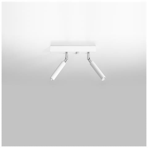 Applique Da Soffitto Eyetech 2 Sollux Nero 250x230x30 Mm Acciaio - Foto 1