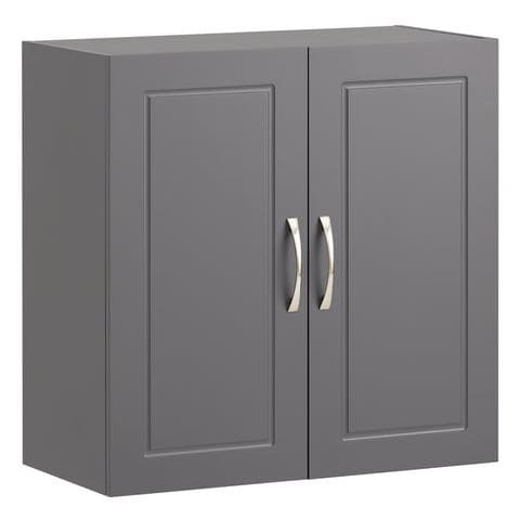 Armadietto Pensile Da Bagno Mobile Da Parete Per Il Cucina 2 Ante 60x30x30cm Grigio Frg231-dg - Foto 1