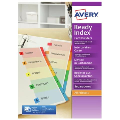 01734501 carta inkjet A4 (210x297 mm) 6 fogli Colori assortiti - Foto 1
