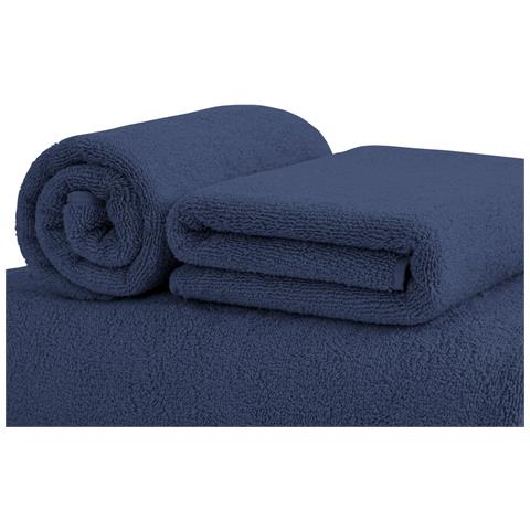 Asciugamani Salvietta Bagno In Morbida Spugna Modello Sophie Colore Blue Jeans Salvietta Blue Jeans - Foto 2