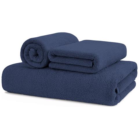 Asciugamani Salvietta Bagno In Morbida Spugna Modello Sophie Colore Blue Jeans Salvietta Blue Jeans - Foto 1