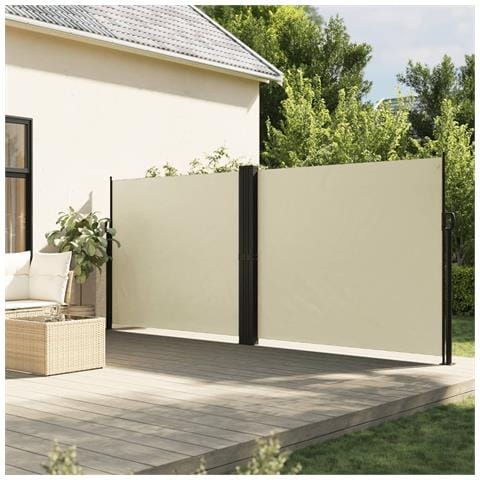 Tenda da Sole Laterale Retrattile Crema 160x600 cm - Foto 10