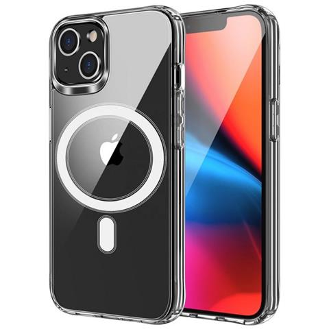 Clear Mag Mid Custodia Tpu Cover Case Compatibile Con Magsafe Per Apple Iphone 14 Plus Trasparente - Foto 1