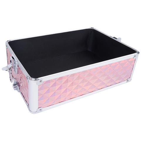 Trolley Makeup 4in1 Valigetta Rosa Trucco Estetista Beauty Case Ruote Staccabili - Foto 2