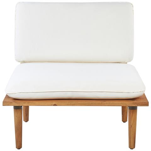 Set Da Giardino Con Tavolo 2 Posti Frascati Modulare Legno Di Acacia Certificato Bianco Sporco - Foto 11