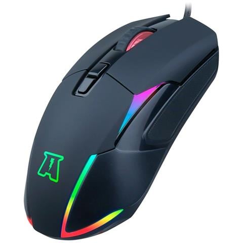Mouse Gamer Cablato Otaku M03 7200dpi Rgb 7 Tasti Con Sensore Ottico, Nero - Foto 2