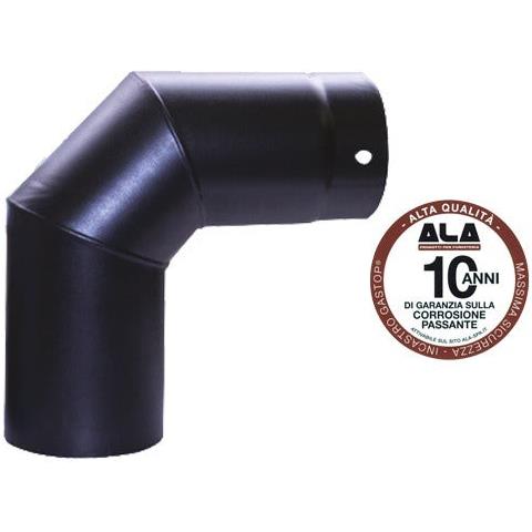 Tubo Gomito Chiuso 90°per Stufe Ala Aeternum Top - 12cm - Foto 1