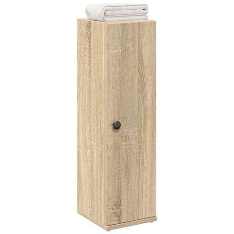 Mobile Da Bagno Con Portarotolo Rovere Sonoma 20,5x22x72 Cm - Foto 1