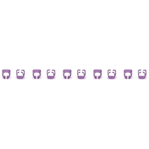 Digitus A-CC-VI, Clip di codifica a colori, Viola, Cloruro di polivinile (PVC), Cat5e/6, 100 pz, 100 mm - Foto 5