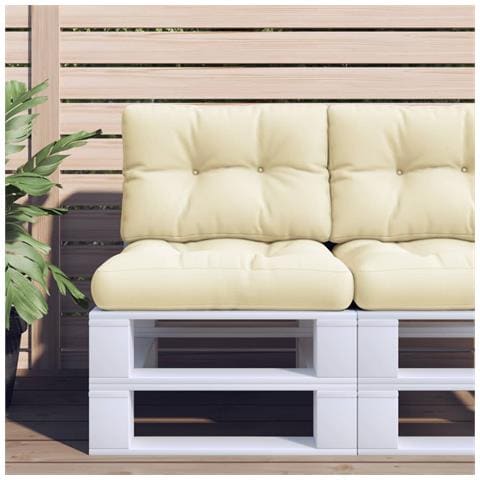 Cuscino Per Pallet Crema 50x40x12 Cm In Tessuto - Foto 1
