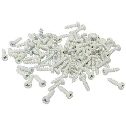 Kit 100 Viti Bianche Fissaggio Targa - Foto 1