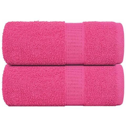 Asciugamani Ospiti 2 Pz Rosa 30x50 Cm 360 G/m 100% Cotone - Foto 1