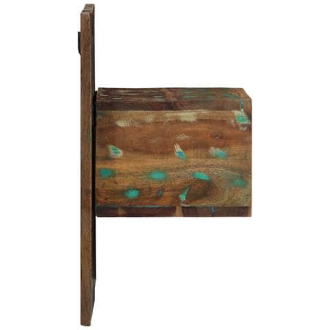 Comodino Multicolore 50x27x50 Cm In Legno Massello Recupero - Foto 3