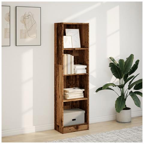 Libreria Legno Antico 40x24x143 Cm In Truciolato - Foto 3