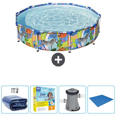 Piscina Fuori Terra - In Giro - 305x66 Cm - Multi - Include Accessori Coordinati Cb6 - Foto 1