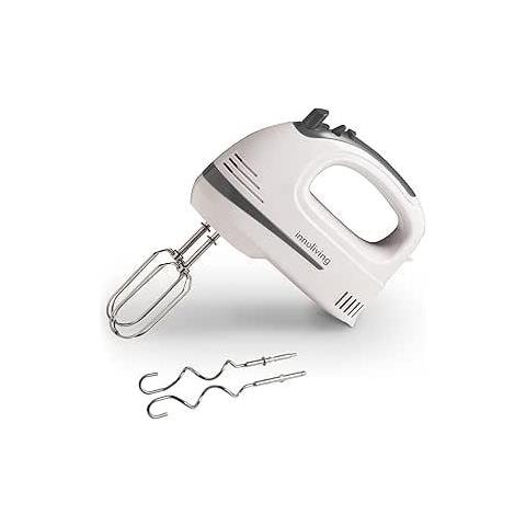 Sbattitore Elettrico INN-882/INN-883, 6 Velocità Regolabili, Fruste in Acciaio Inox, Funzione Turbo, Design Compatto, Ideale per Impasti, Montare Panna e Uova, Tasto Eject (INN-882) - Foto 1