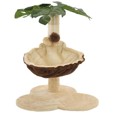 Lusso Casadino - Albero Per Gatti Con Tiragraffi In Sisal 50cm Beige E Marrone - Foto 2