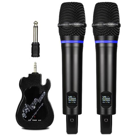 Riverbero Bluetooth Per Microfono Wireless In Confezione Da 2 Black - Foto 1