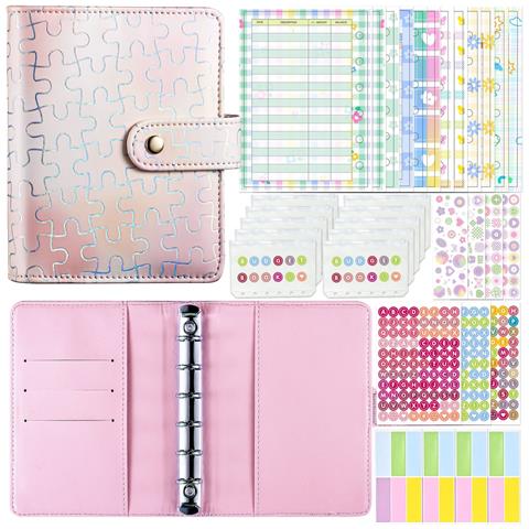Raccoglitore Tascabile A7 - Kit Quaderno Per Il Budgeting Pink - Foto 1