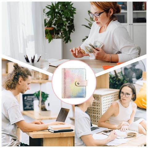 Raccoglitore Tascabile A7 - Kit Quaderno Per Il Budgeting Pink - Foto 2