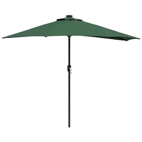 Parasol da giardino metà Verde 294 x 150 x 224 cm Tessuto - Foto 1