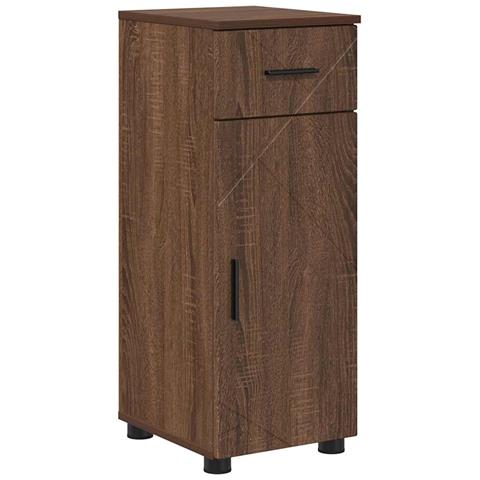 Mobile da Bagno con cassetto Rovere marrone 30 x 35 x 80 cm - Foto 1