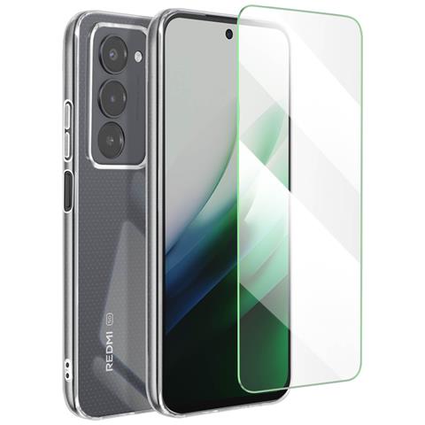 Pacchetto Di Protezione 2 In 1 Custodia + Vetro Temperato Per Xiaomi Redmi 15, Trasparente - Foto 5