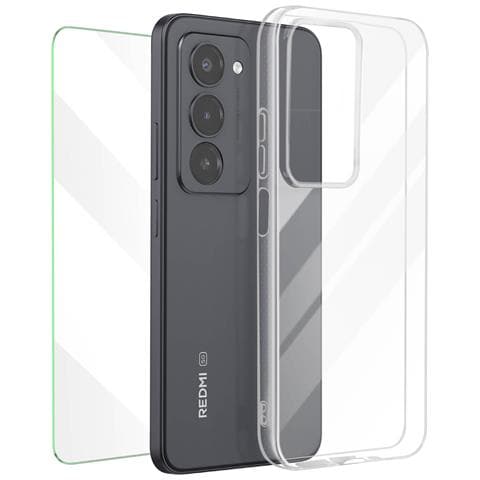 Pacchetto Di Protezione 2 In 1 Custodia + Vetro Temperato Per Xiaomi Redmi 15, Trasparente - Foto 1