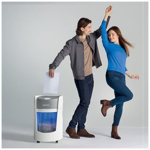 IQ OptiMax Small Office 350 distruggi documenti Taglio a frammenti 58 dB 22,3 cm Grigio, Bianco - Foto 2