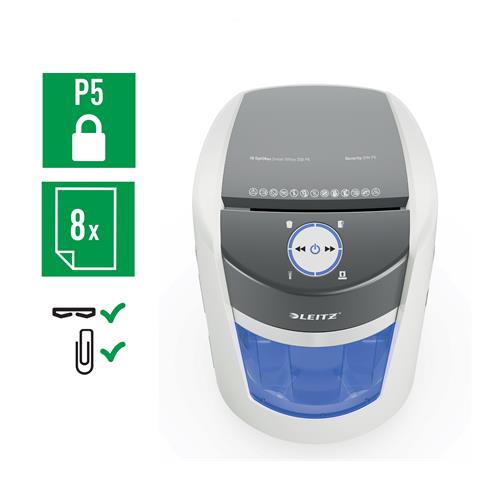 IQ OptiMax Small Office 350 distruggi documenti Taglio a frammenti 58 dB 22,3 cm Grigio, Bianco - Foto 10