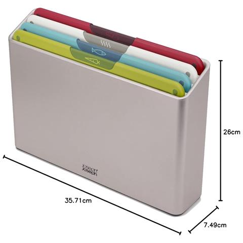 Set Taglieri Multicolore Folio Icon Quattro Pezzi Formato Grande Codificati Per Colore Antiscivolo Lavabili In Lavastoviglie Previene Contaminazione Incrociata - Foto 2