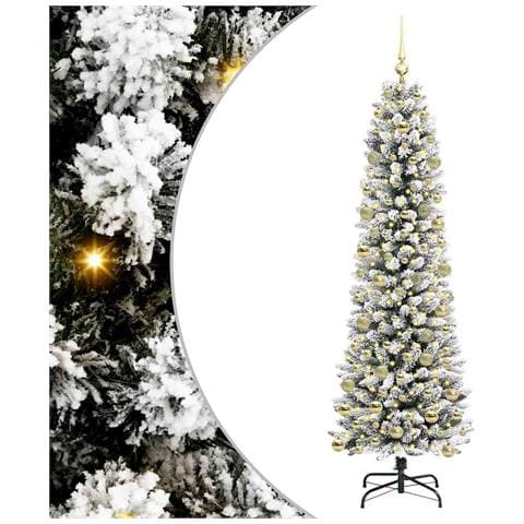 Albero di Natale artificiale con 300 LED Bianco 210 cm - Foto 1