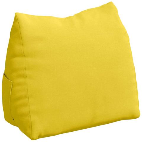 Cuscino per Schiena Giallo Chiaro 60 x 20 x 50 cm Tessuto - Foto 1